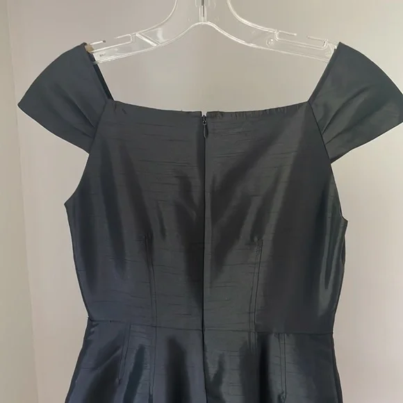 Banana Republic Size O Black Taffeta Dress - Picture 7 of 11